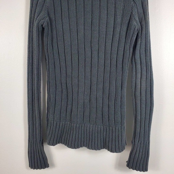 Eddie Bauer Cable Knit Cardigan Fishermans Sweater Long Sleeve Buttons Green XS - Picture 7 of 10
